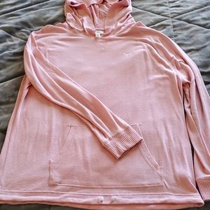 PINK overshirt size large but fits like a 2X